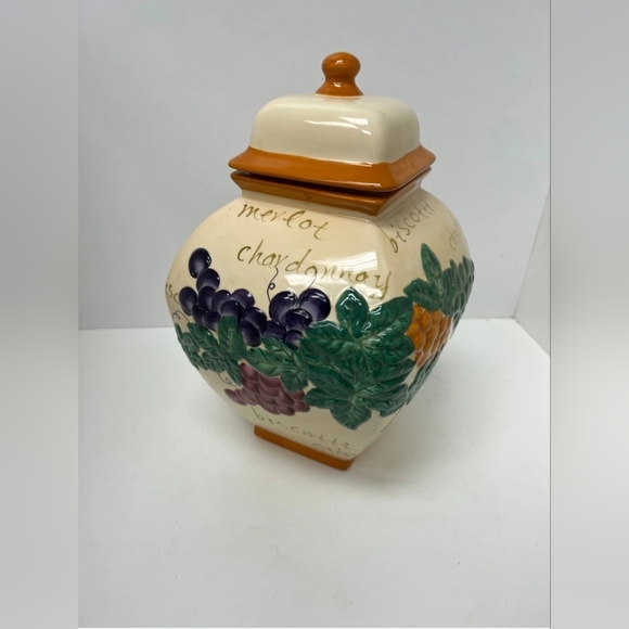Vintage Handmade for "Nonni's Biscotti" Ceramic Cookie Jar - Picture 7 of 11